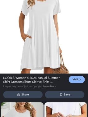 LOOBIS White High Waist Women's Shorts - Casual Summer Style